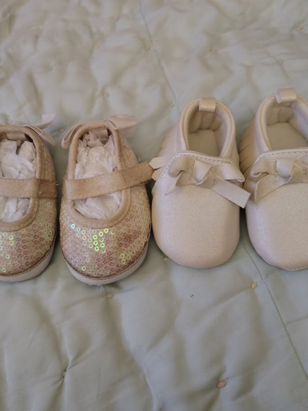 Infant Girls 2 Pairs of Shoes size 6-9 Months